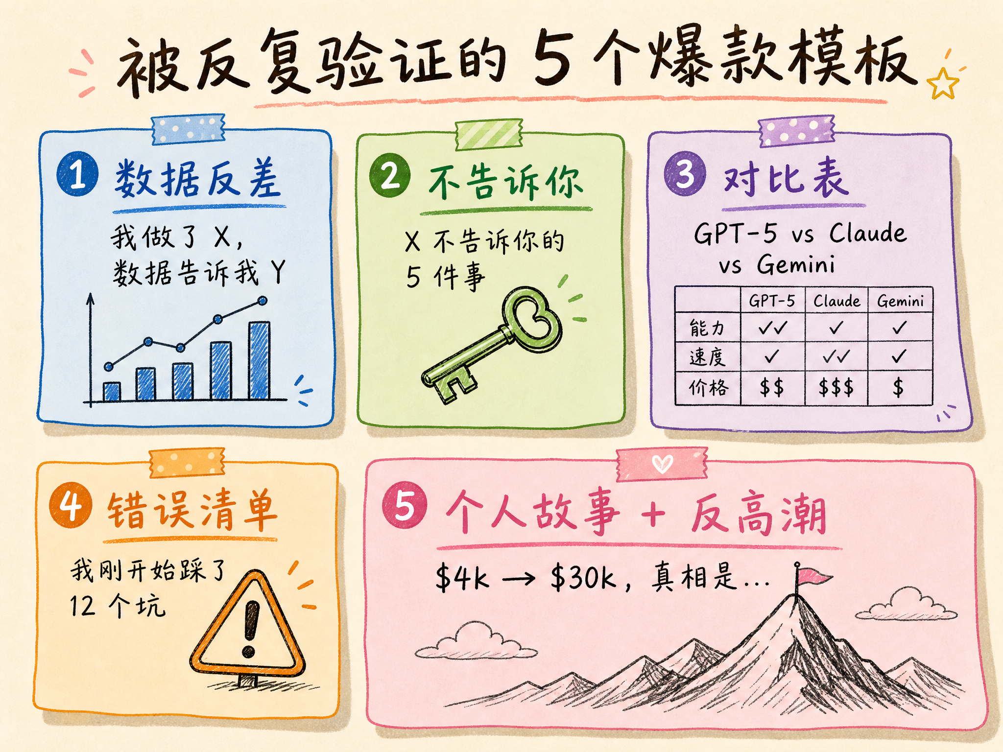 viral-templates|五个爆款模板